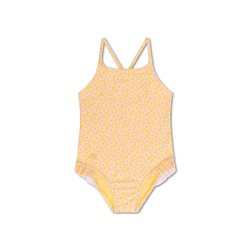Fotoja e Swimsuit | Florish Yellow  | për vajza pa mëngë 146/152