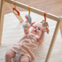 Fotoja e Hark druri dhe lodra varse Hanging Toys Mila, Lana and Zoe- 60x50 cm - Coral, Picture 2