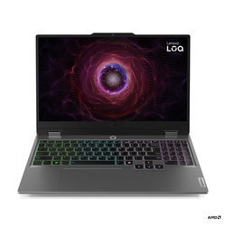 Fotoja e Laptop Lenovo NB LOQ 15ARP9, 15.6", AMD Ryzen 5 7235HS, 24GB(2x12GB)SO-DIMM DDR5-4800, 512GB SSD M.2 2242 PCIe 4.0 NVMe, NVIDIA GeForce RTX 3050 6GB GDDR6, Luna Grey