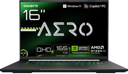 Fotoja e Laptop Gigabyte AERO X16 1WH93EEC64AH, 16", AMD Ryzen AI 7 350, 32GB RAM, 1TB SSD, NVIDIA GeForce RTX 5070, 165Hz, Windows 11, i zi/hirtë