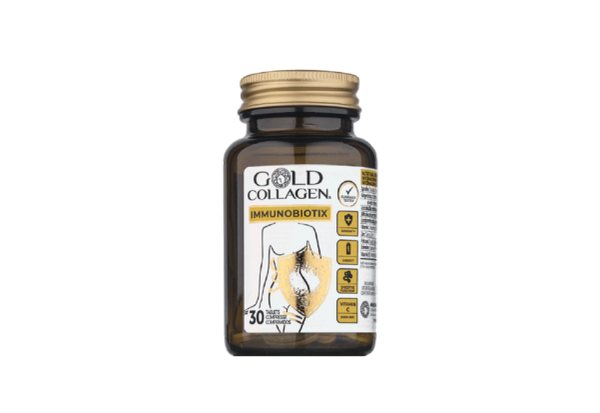 Fotoja e Suplemente Gold Collagen Immunobiotix, 30 copë