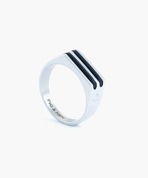 Fotoja e Pig & Hen SIGNET RING 7MM ROPE - NAVY