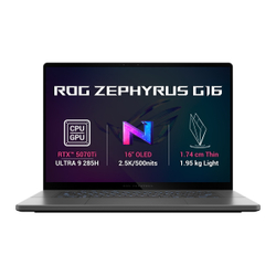 Fotoja e Laptop ASUS ROG Zephyrus G16 16″, Intel Core Ultra 9 285H, RTX 5070 Ti, 32 GB RAM, 2 TB SSD, i hirtë