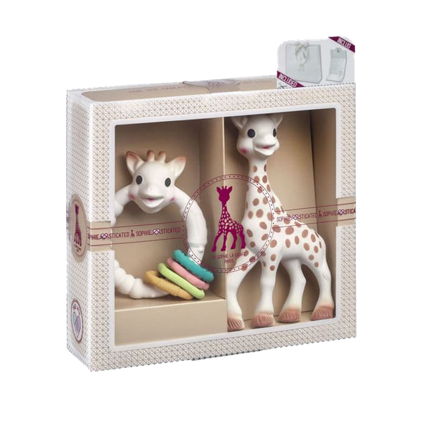 Fotoja e Unaza me Ngjyra – 2 Topa & 2 Kuba nga Sophie la girafe