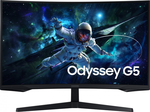 Fotoja e Monitor Samsung Odyssey G55C, 31.5", WQHD, i zi