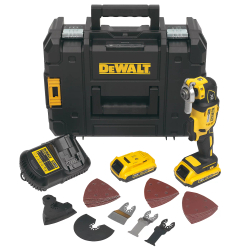 Fotoja e Mjet shumëfunksional oscilues pa brusha DeWALT, 18V XR, 2x2.0Ah