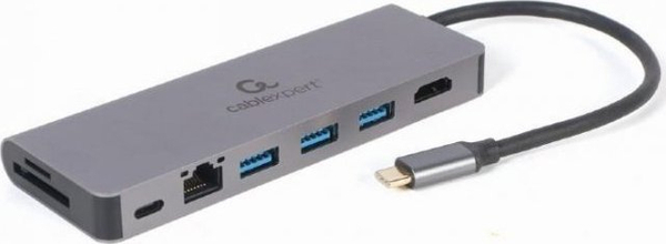 Fotoja e Përshtatës Hub Gembird, USB-C, 5 porte