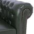 Fotoja e Divan 2 ulëse Chesterfield, PU, 150×90×72 cm (HM3010.08), gjelbër, Picture 5