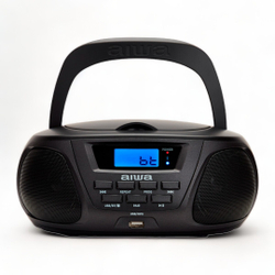 Fotoja e Radio Boombox Portativ me Bluetooth, CD dhe MP3 AIWA BBTU-300BKMKII