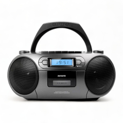 Fotoja e Radio Boombox Portative me Kasetë, Bluetooth dhe AM/FM AIWA BBTC-550MG