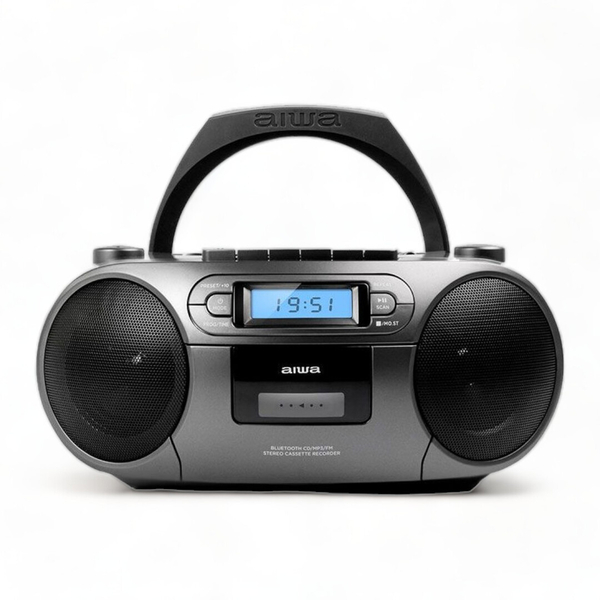 Fotoja e Radio Boombox Portative me Kasetë, Bluetooth dhe AM/FM AIWA BBTC-550MG