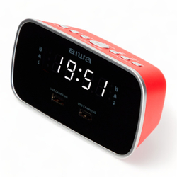 Fotoja e Orë Zgjuese me Radio FM, Dy Alarme dhe Mbushes USB AIWA CRU-19RD