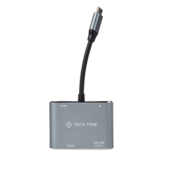 Fotoja e USB-C HUB PD HDTV+VGA+USB 4IN1 - Tech Time TT24002