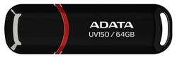 Fotoja e USB Adata UV150, 64GB, USB 3.0, i zi