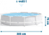 Fotoja e [OUTLET] Pishinë familjare Intex Prism Frame Pool (26700), 305 cm, e hirtë, Picture 3