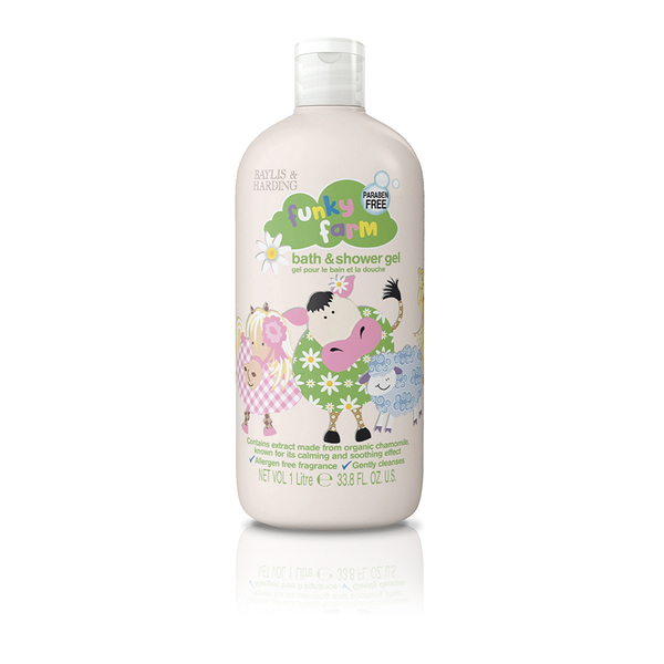 Fotoja e Xhel dushi  për fëmijë Baylis & Harding Goodness Funky Farm, 1l