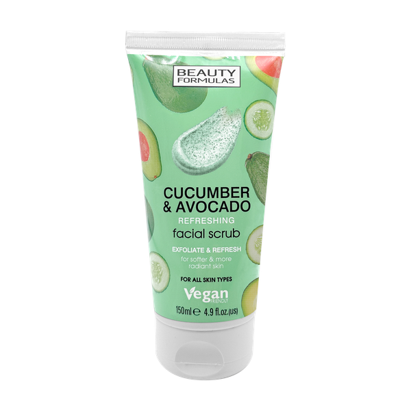 Fotoja e Skrab për fytyrë Beauty Formulas Cucumber & Avocado, 150ml