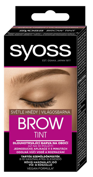 Fotoja e Ngjyrë për vetulla Syoss Brown Tint, Light Brown, 17 ml