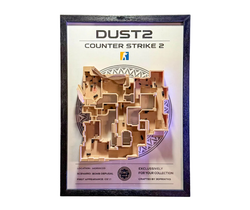 Fotoja e Kornizë CS2/CS:GO - 3D Map Dust2