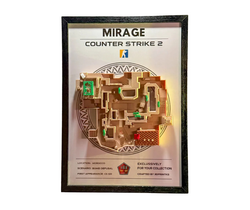Fotoja e Kornizë CS2/CS:GO - 3D Map Mirage