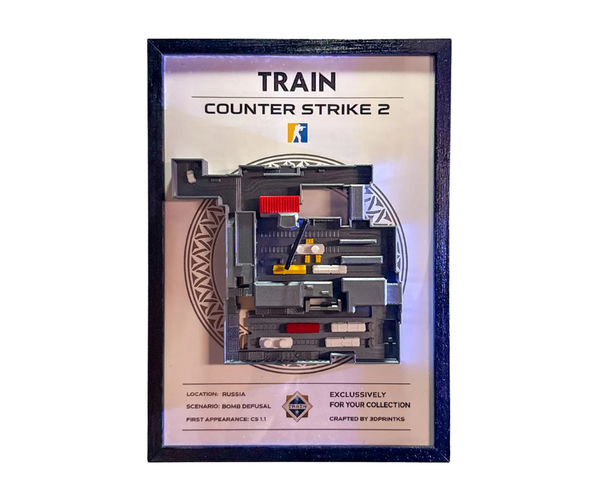 Fotoja e Kornizë CS2/CS:GO - 3D Map Train
