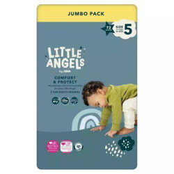 Fotoja e Pelena per fëmijë Little Angels Numer 5 Jumbo Pack, 72 copë, (11–16 kg)