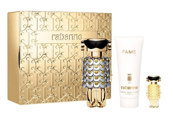 Fotoja e Set Paco Rabanne Fame, Eau de Parfum, 80ml + losion për trup, 100ml + mini, 4ml