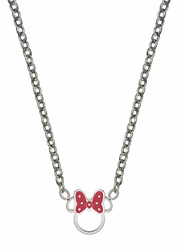 Fotoja e Qafore për fëmijë Disney Minnie Mouse, e argjendtë/kuqe