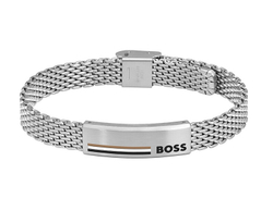 Fotoja e Byzylyk për meshkuj Hugo Boss Mesh 1580611, i argjendtë