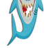 Fotoja e Orë muri MPM Quality Fernse - A Shark, e kaltër, Picture 6