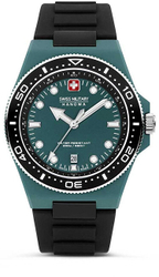 Fotoja e Orë dore për meshkuj Swiss Military Hanowa Ocean Pioneer #tide SMWGN0001185, e gjelbër/zezë