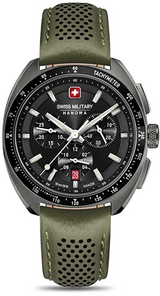 Fotoja e Orë dore për meshkuj Swiss Military Hanowa Defender SMWGC0003340, e gjelbër