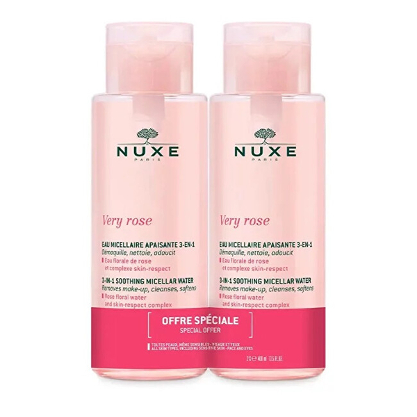 Fotoja e Set Nuxe Very Rose Soothing Micellar Water, ujë micellar 2 x 400 ml