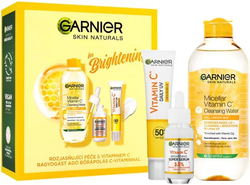Fotoja e Seti përfshin Ujë Micelar 400 ml, Serum zbardhues 30 ml dhe Fluid me vitaminë C Garnier, 40 ml