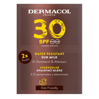 Fotoja e Losion mbrojtës ndaj diellit Dermacol Water Resistant Sun Milk SPF 30, 2 x 15 ml
