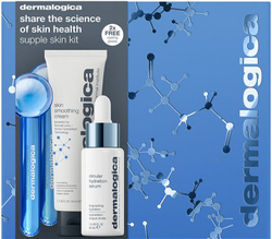 Fotoja e Set për përkujdesjen ndaj lëkurës Dermalogica Supple Skin Kit Set, krem për fytyrë 50 ml + serum për fytyrë 30 ml + topa ftohës për fytyrë 2 copë