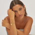 Fotoja e Byzylyk për femra S`Agapõ My love SYL22, i artë, Picture 3