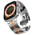 Fotoja e Rrip ore 4wrist Iron Man Steel për Apple Watch 42/44/45/49 mm, i argjendtë, Picture 2