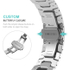 Fotoja e Rrip ore 4wrist Iron Man Steel për Apple Watch 42/44/45/49 mm, i argjendtë, Picture 4