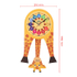 Fotoja e Orë muri MPM Quality D giraffe E05.4468.D, e verdhë, Picture 7