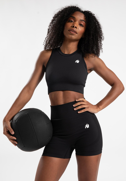 Fotoja e Olivia Seamless Crop Top - Black, XS/S