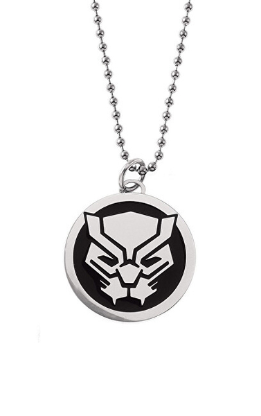 Fotoja e Qafore për meshkuj Disney Black Panther Marvel N600479L-22.CS, 56 cm, e argjendtë
