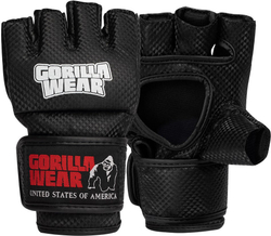 Fotoja e Manton MMA Gloves (With Thumb) - Black/White, S/M