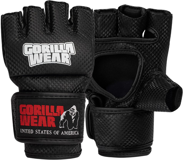 Fotoja e Manton MMA Gloves (With Thumb) - Black/White, S/M