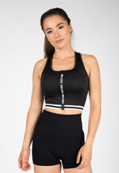Fotoja e Mesa Zip Front Crop Top - Black, XS