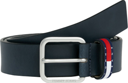 Fotoja e Rrip lëkure për meshkuj Tommy Hilfiger, 105 cm, i kaltër