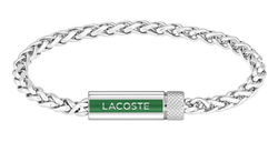 Fotoja e Byzylyk për meshkuj Lacoste Spelt 2040337, 21 cm, i argjendtë/gjelbër
