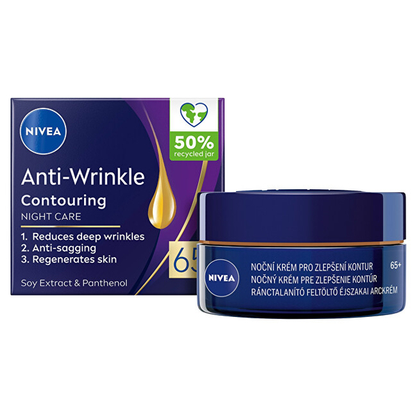 Fotoja e Krem nate për fytyrë Nivea Anti-Wrinkle Contouring Night Care 65+, 50 ml