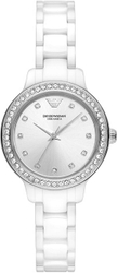 Fotoja e Orë për femra Emporio Armani Cleo Ceramic AR70013, e bardhë