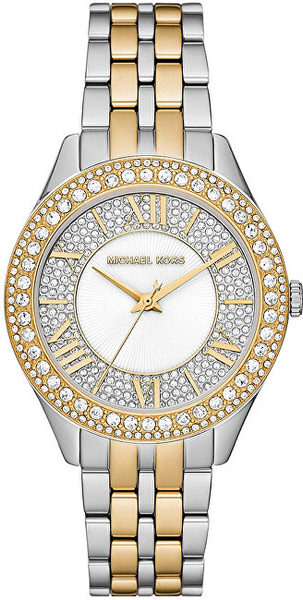 Fotoja e Orë dore për femra Michael Kors Harlowe MK4811, e argjendtë/artë